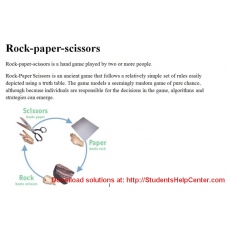 Rock-paper-scissors in C